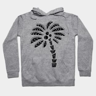 Tropical Palm Tree, Tribal Summer Hoodie